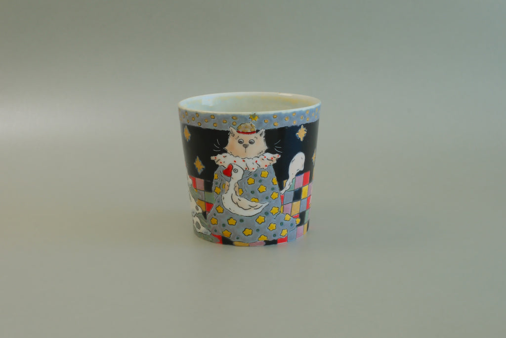 Pajama Cat & Snowman Cup - Small