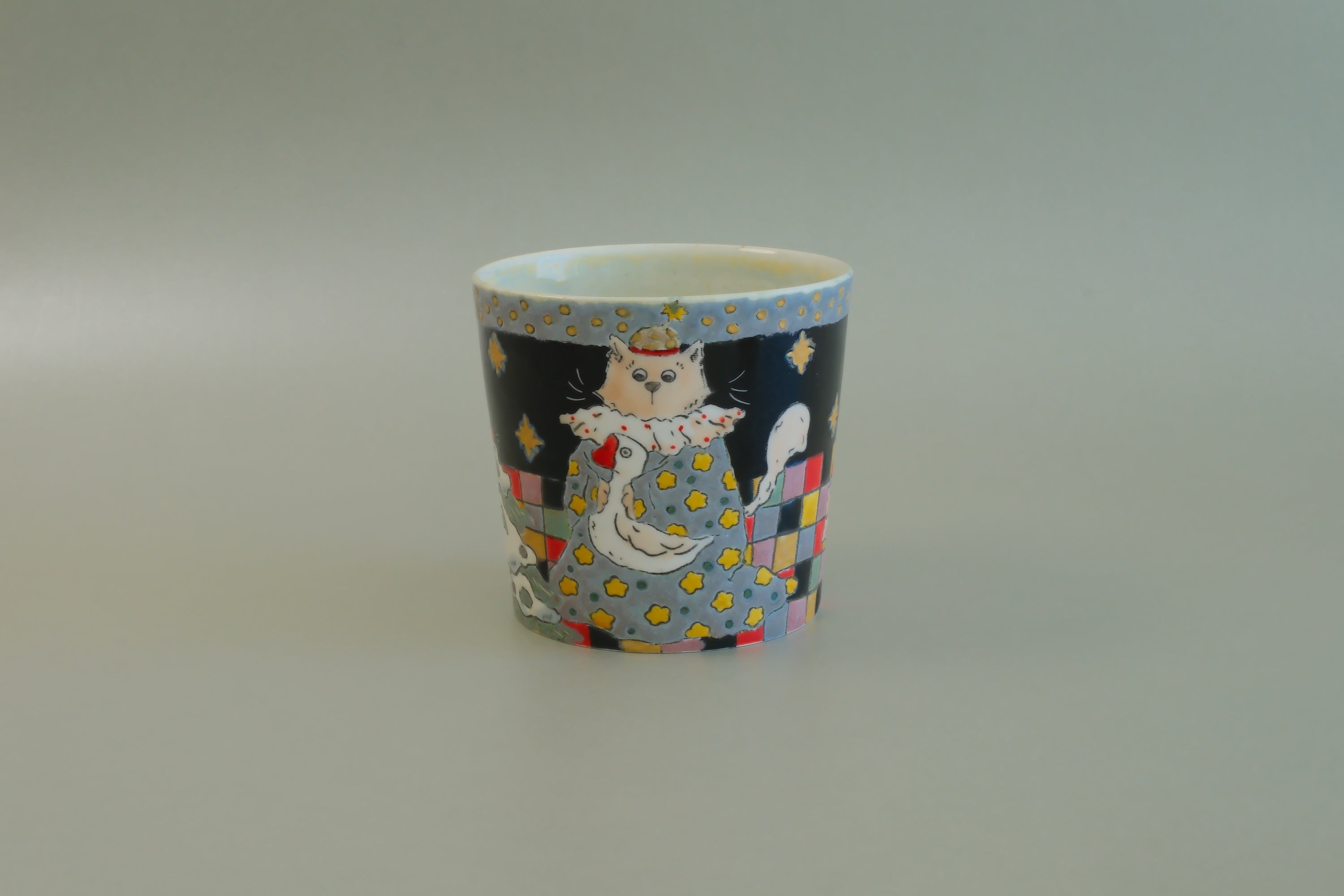 Pajama Cat & Snowman Cup - Small