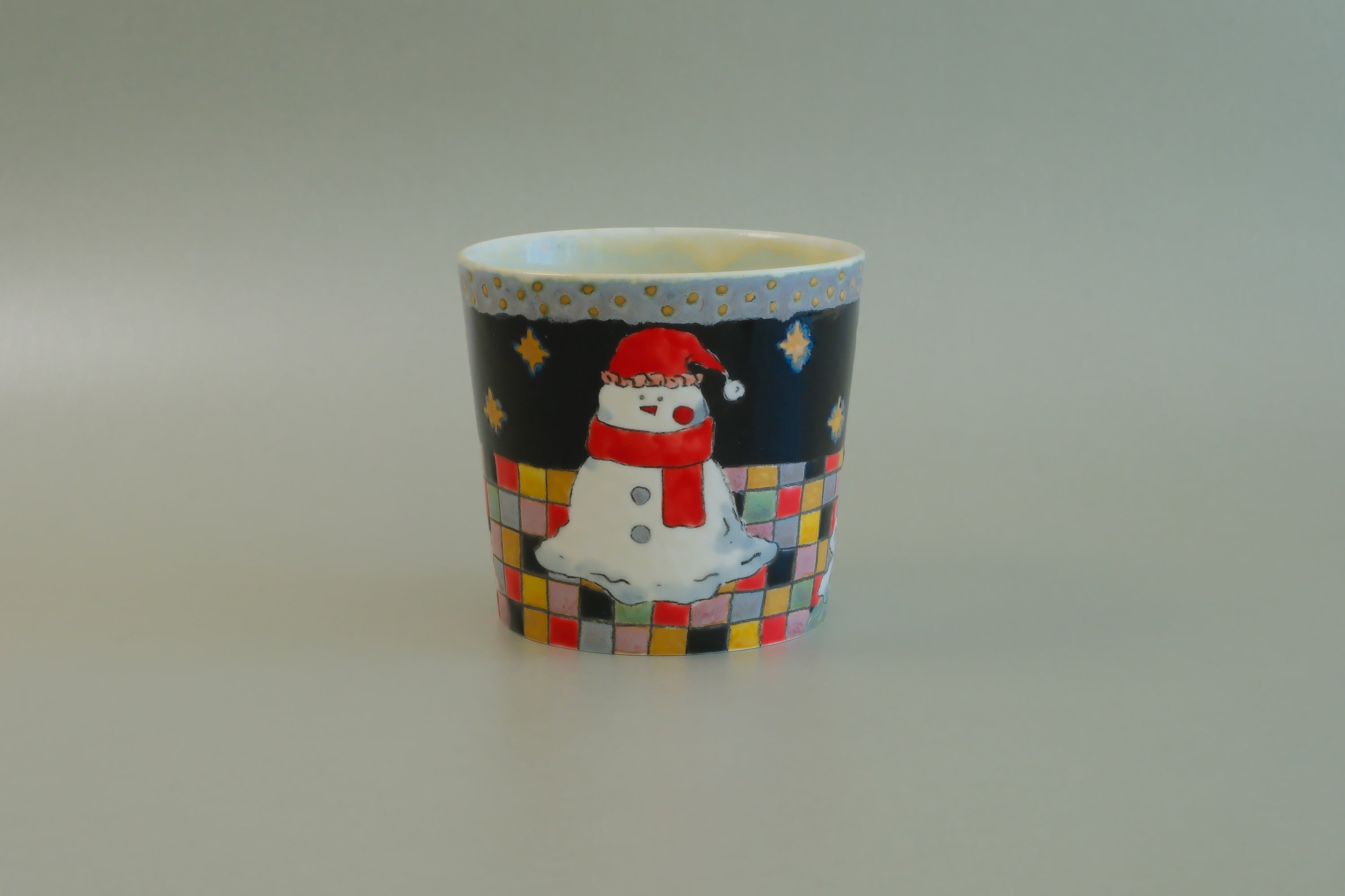 Pajama Cat & Snowman Cup - Small