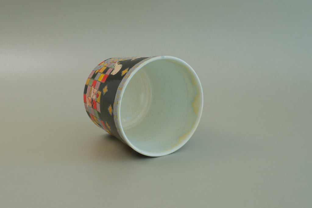 Pajama Cat & Snowman Cup - Small