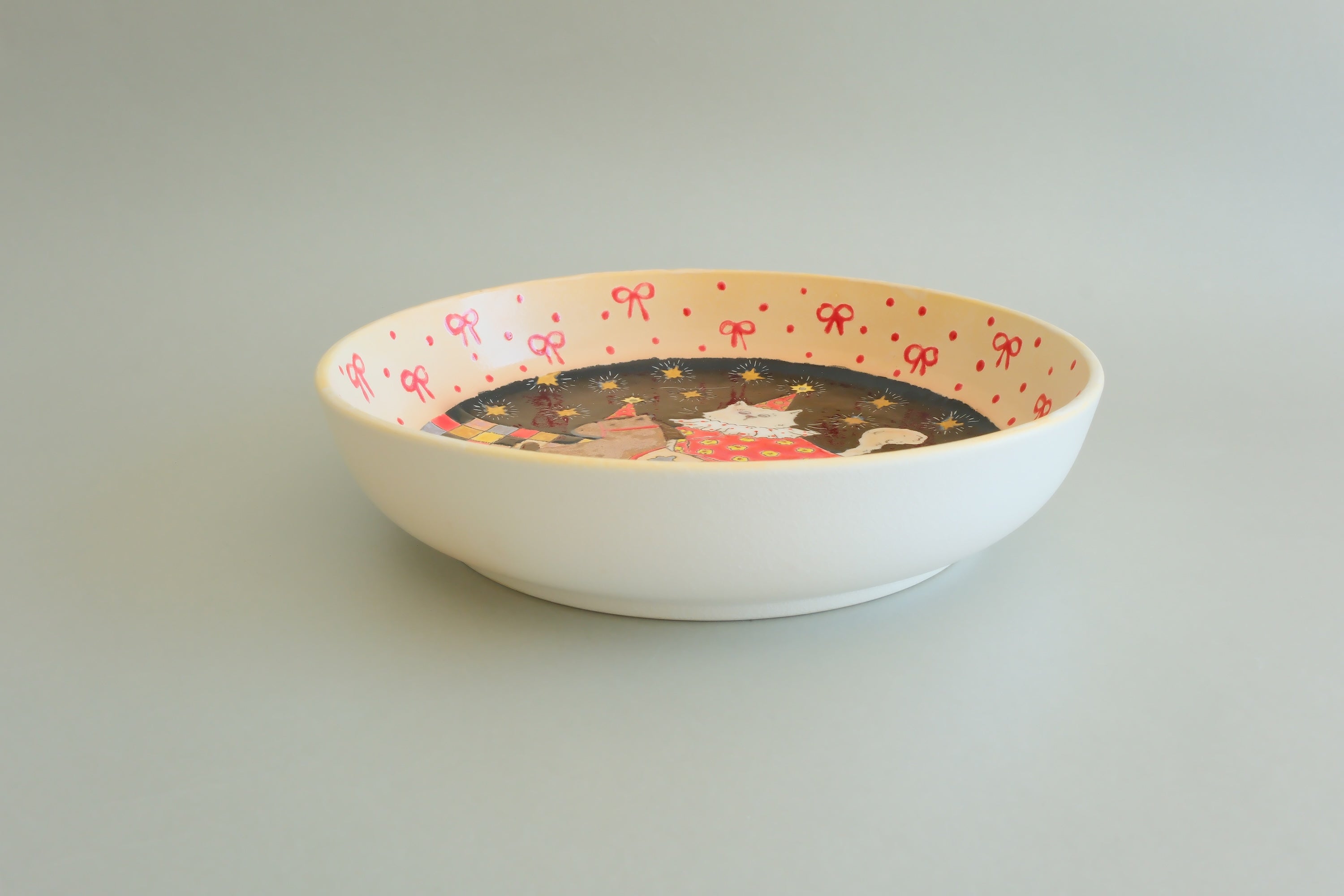 Pajama Cat & Rocking Horse Deep Plate