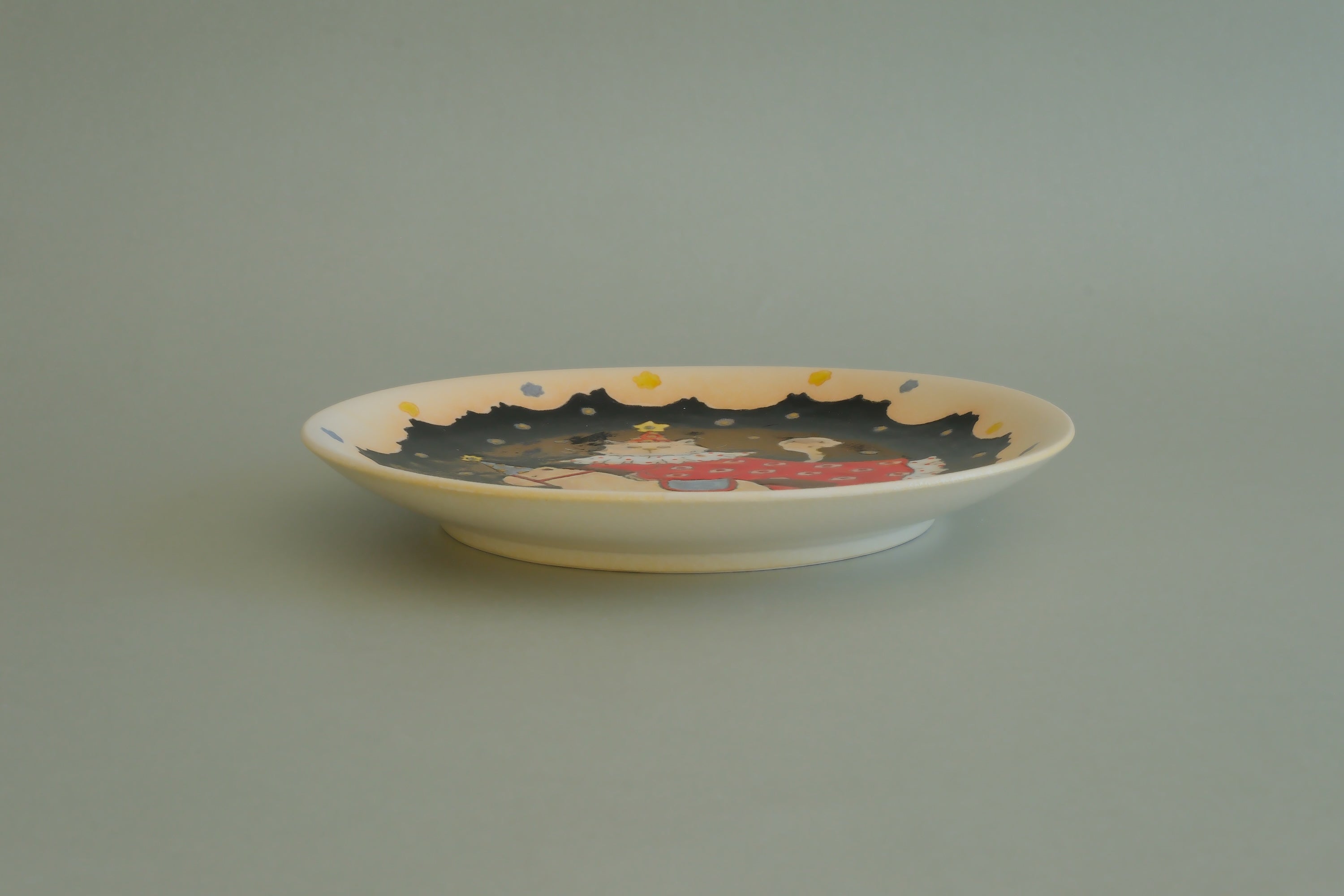 Pajama Cat & Rocking Horse Dessert Plate