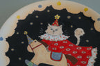 Pajama Cat & Rocking Horse Dessert Plate