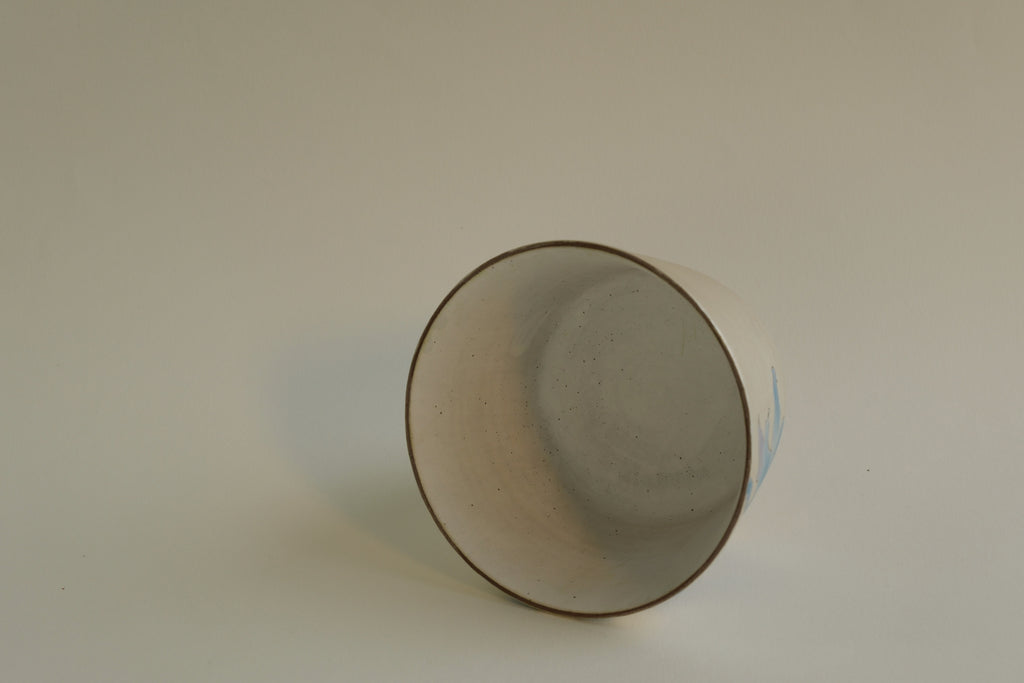 Silver-Dusted Blue Lily Cup C