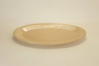 Beige Elongated Oval Plate