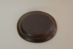 Brown Oval Shallow Bowl A