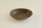 Brown Oval Shallow Bowl B