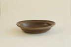 Brown Oval Shallow Bowl B