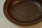 Brown Oval Shallow Bowl B