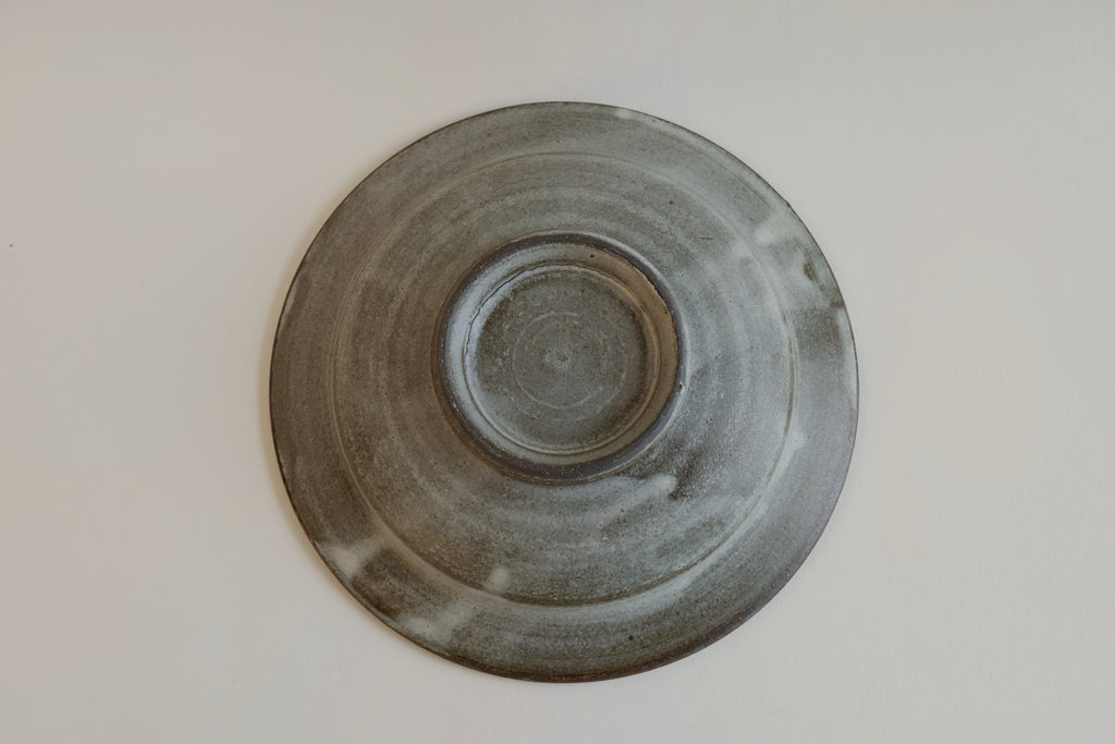 Hand-Brushed Grey Plate - Small