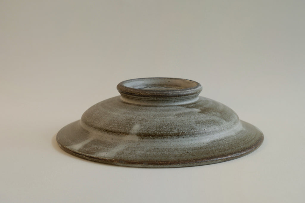 Hand-Brushed Grey Plate - Small