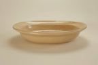 Beige Oval Shallow Bowl A