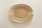 Beige Oval Shallow Bowl A