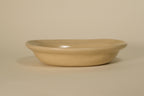 Beige Oval Shallow Bowl B