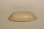 Beige Oval Shallow Bowl B