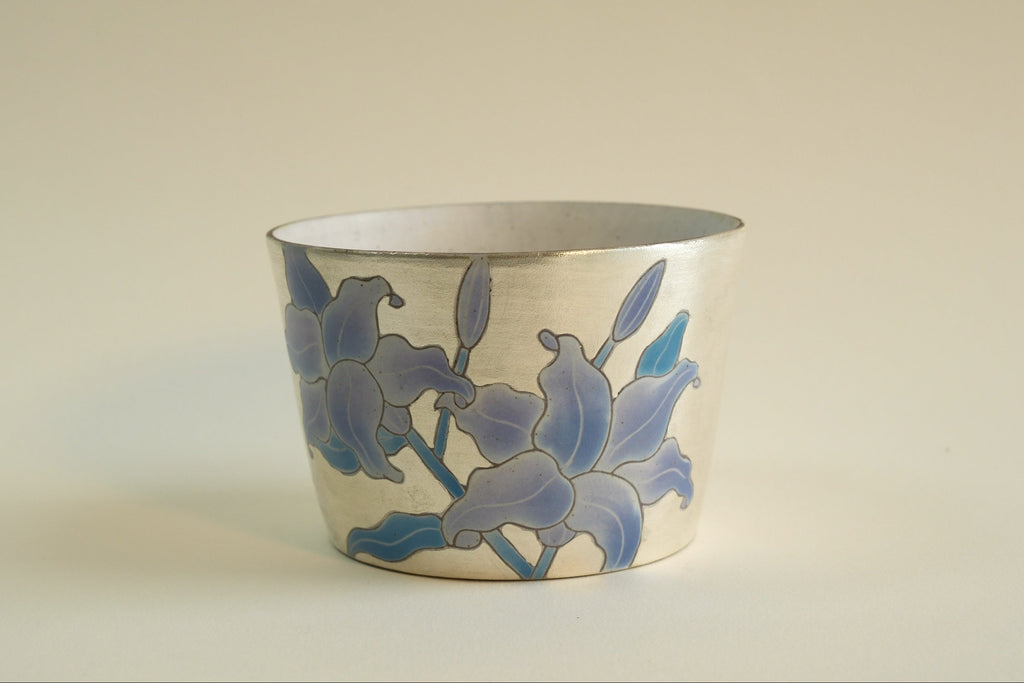 Silver-Dusted Purple Lily Cup B