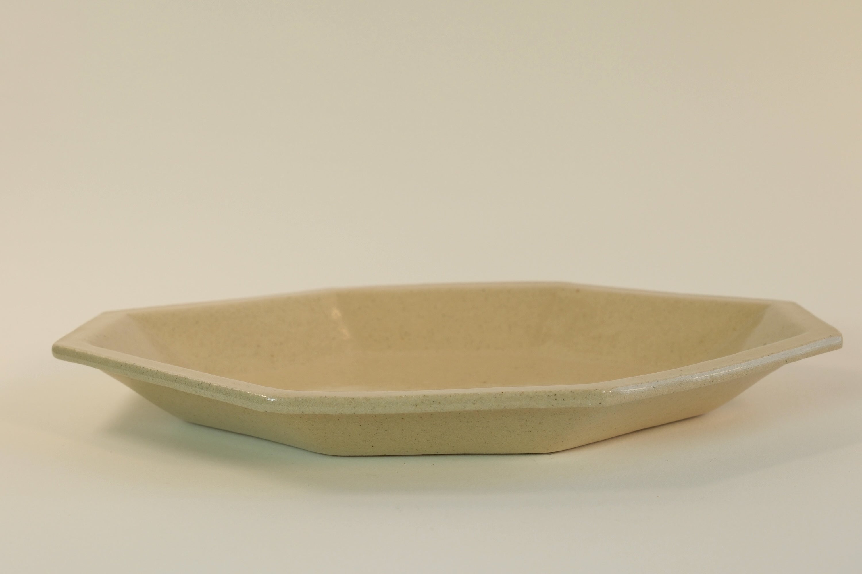 Beige Octagonal Plate
