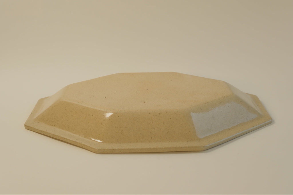 Beige Octagonal Plate