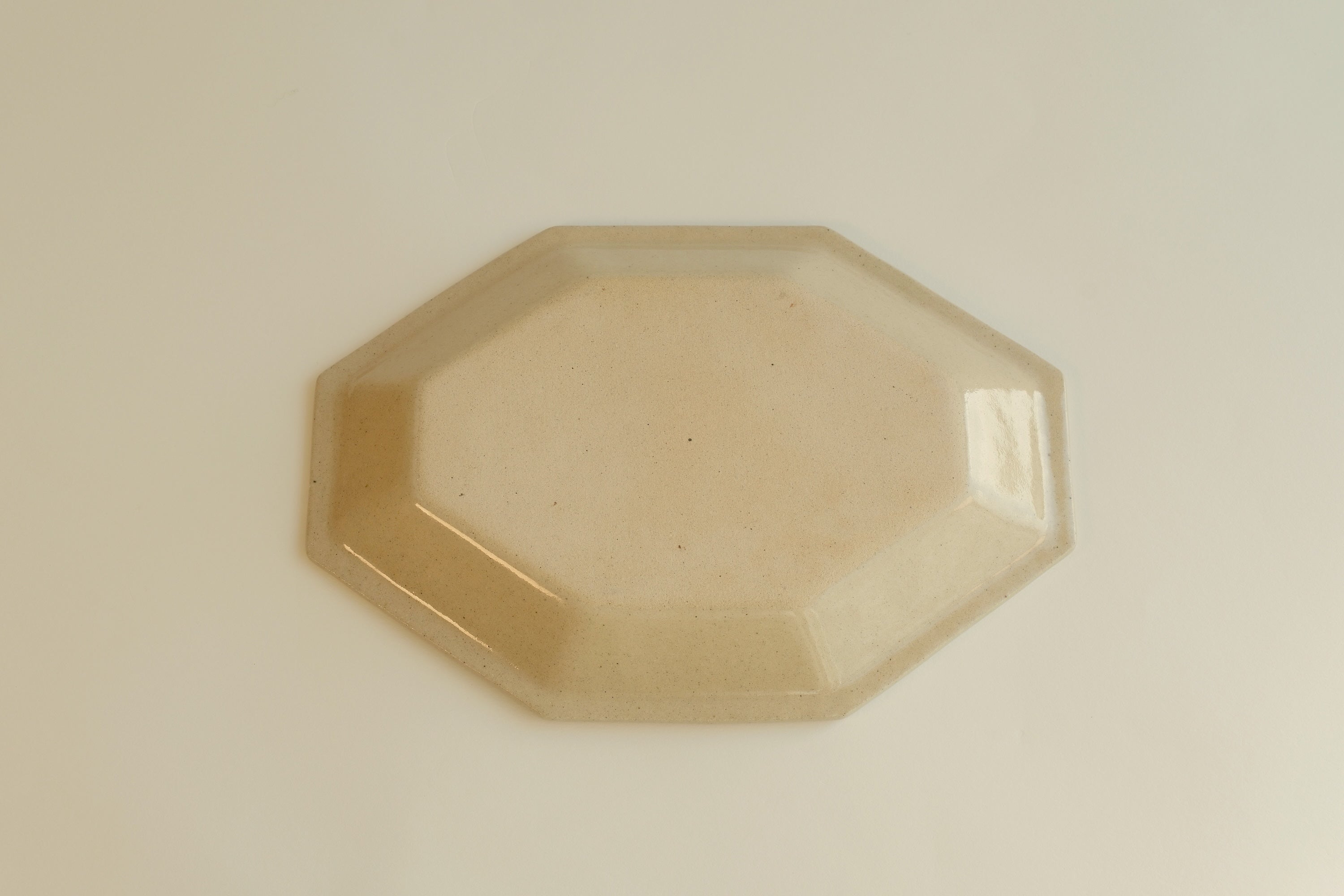 Beige Octagonal Plate