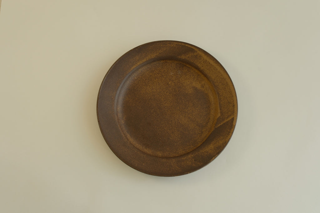 Brown Round Plate
