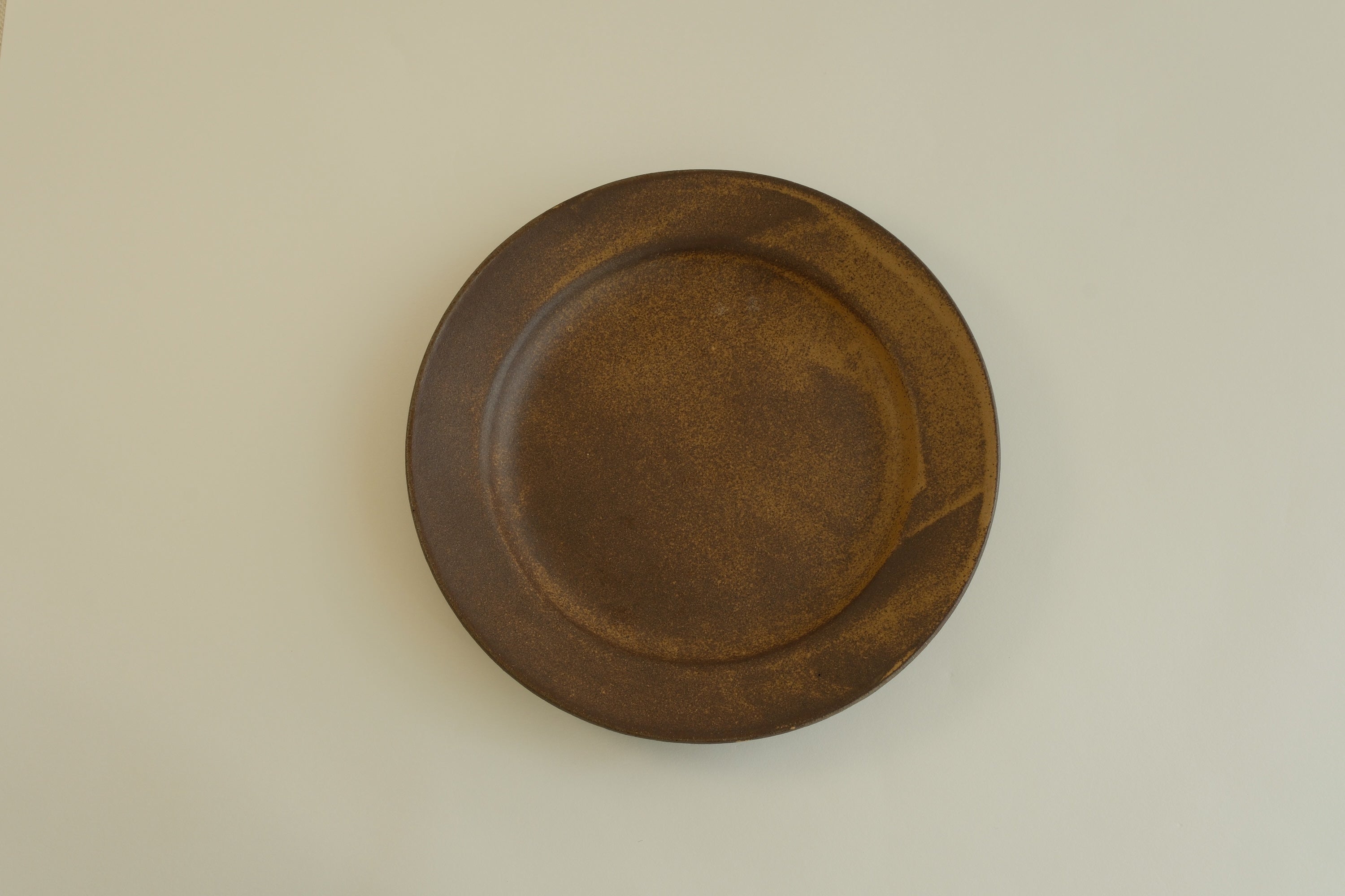Brown Round Plate