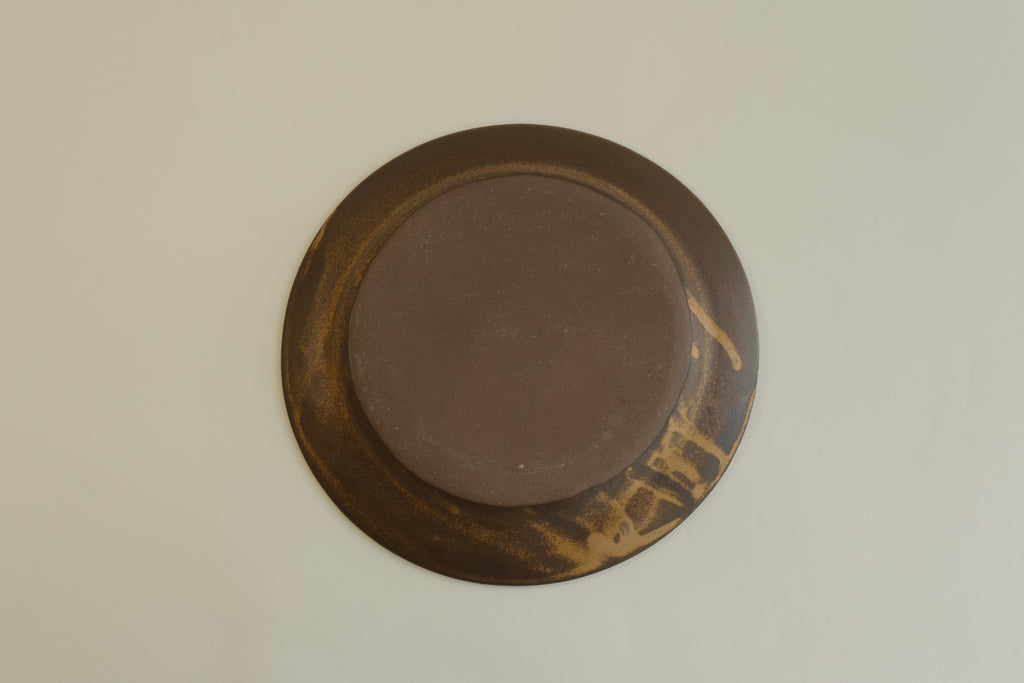 Brown Round Plate