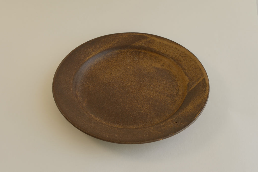 Brown Round Plate