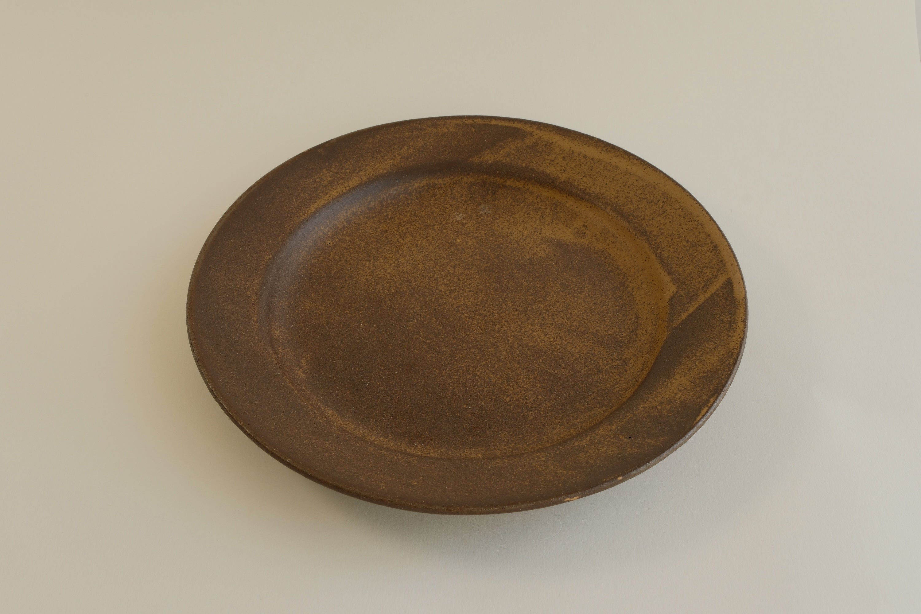 Brown Round Plate
