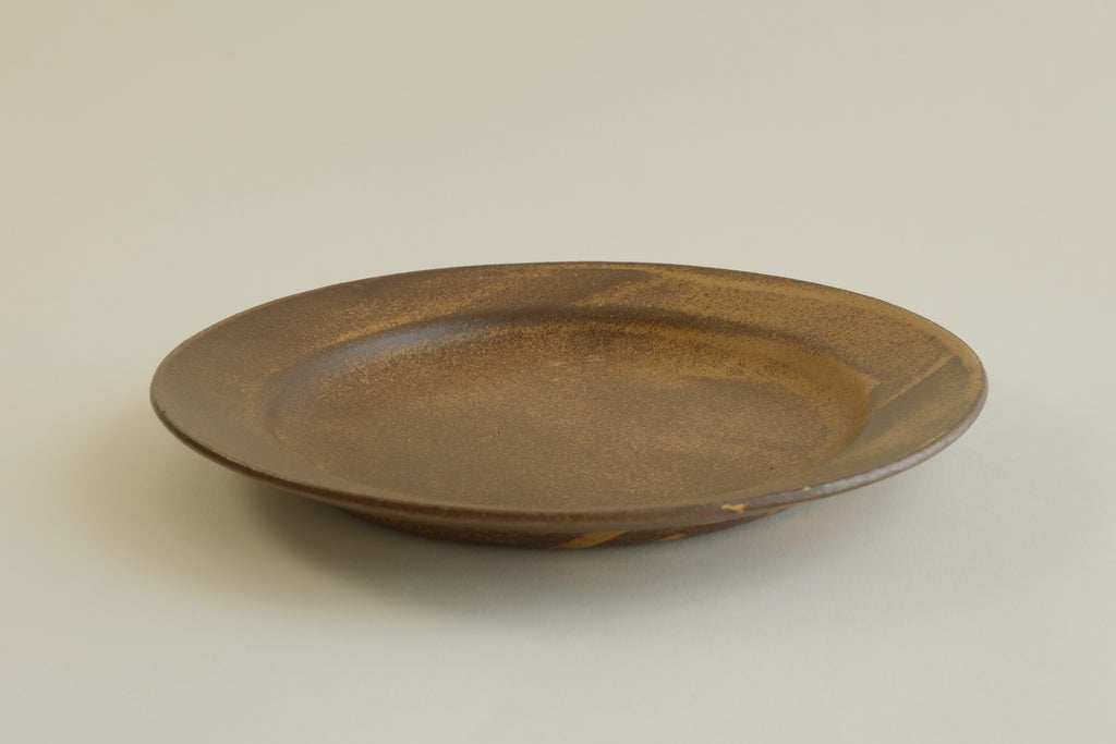 Brown Round Plate