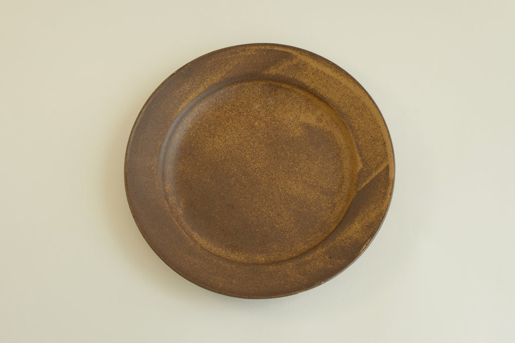 Brown Round Plate