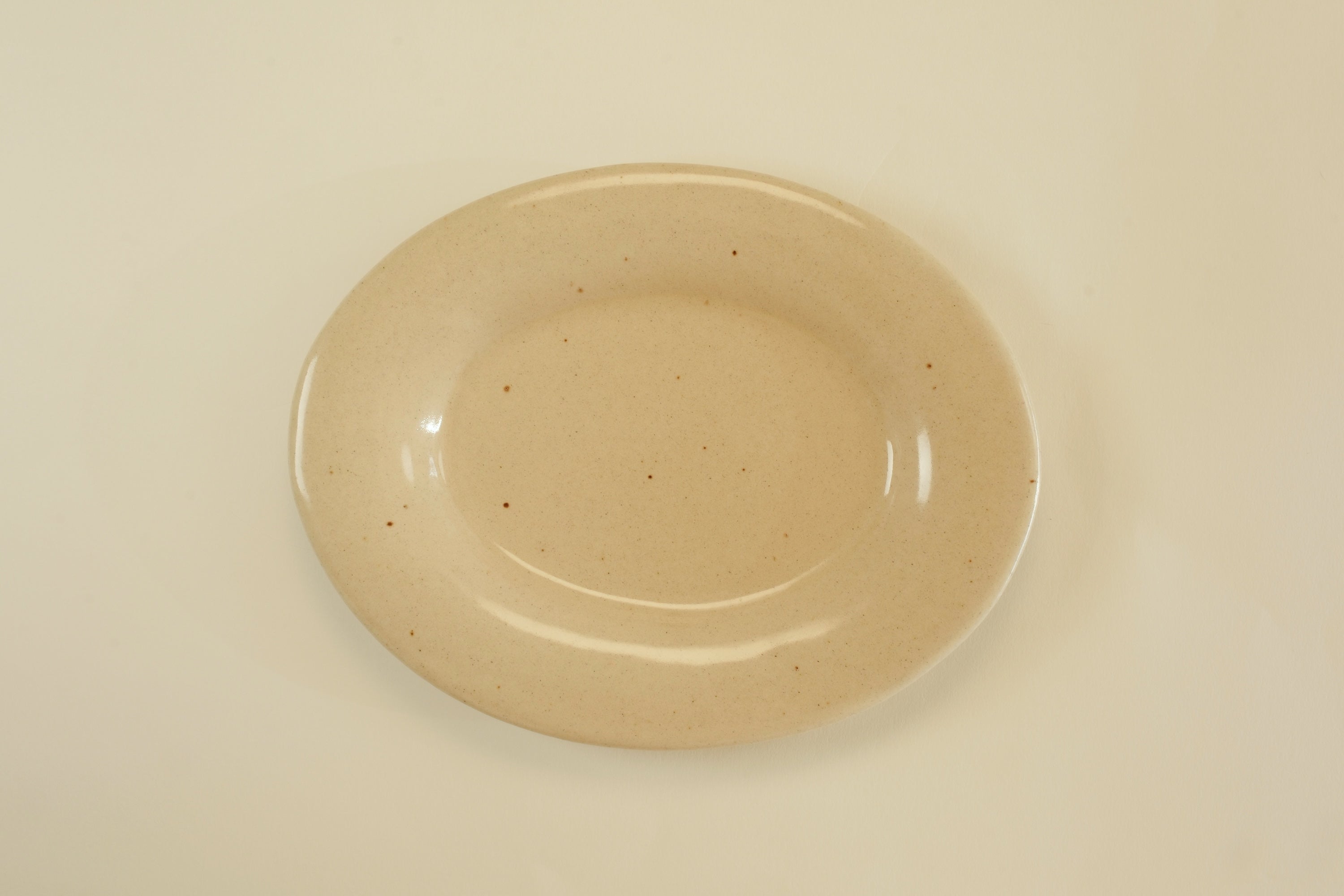 Rimmed Oval Plate