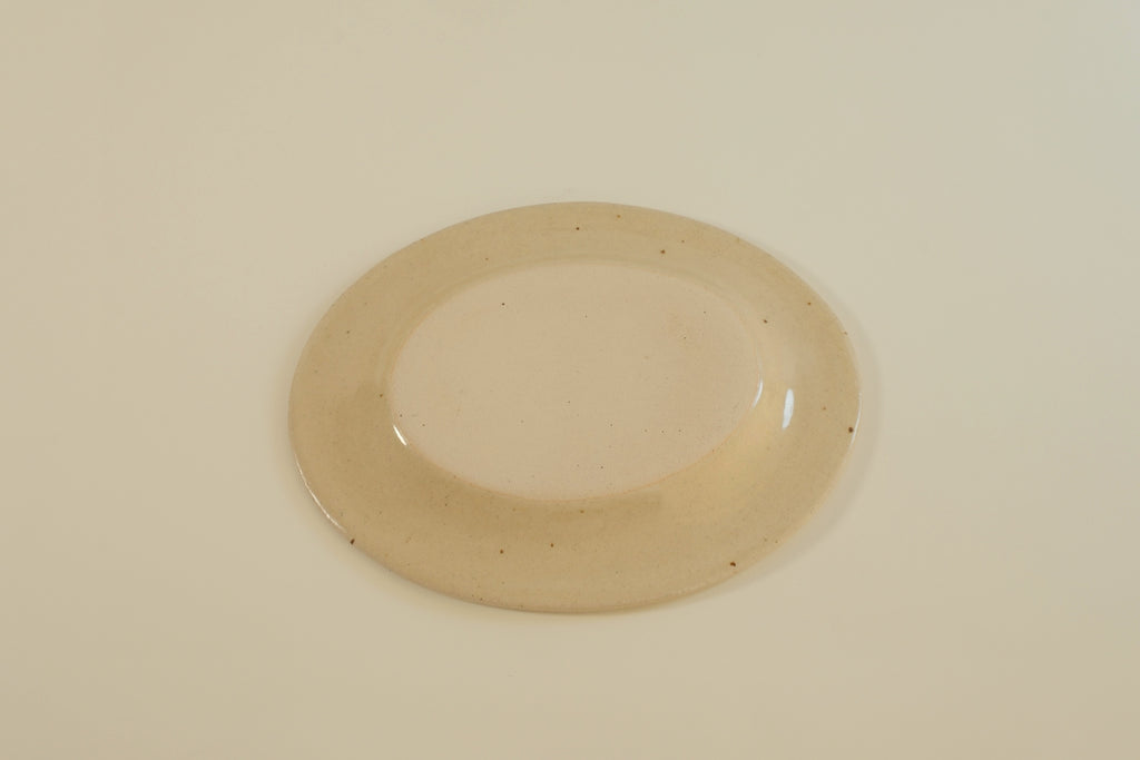 Rimmed Oval Plate