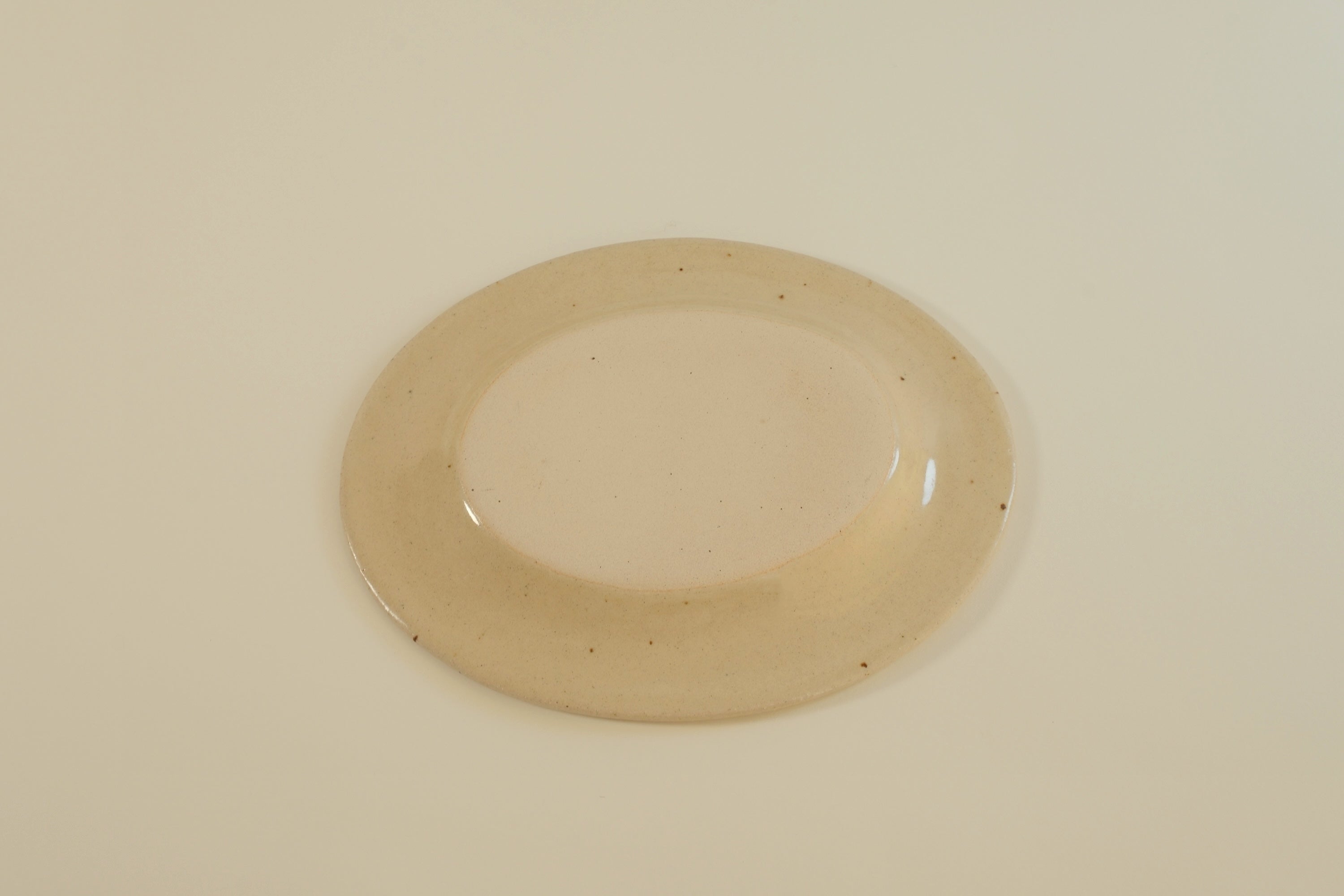 Rimmed Oval Plate