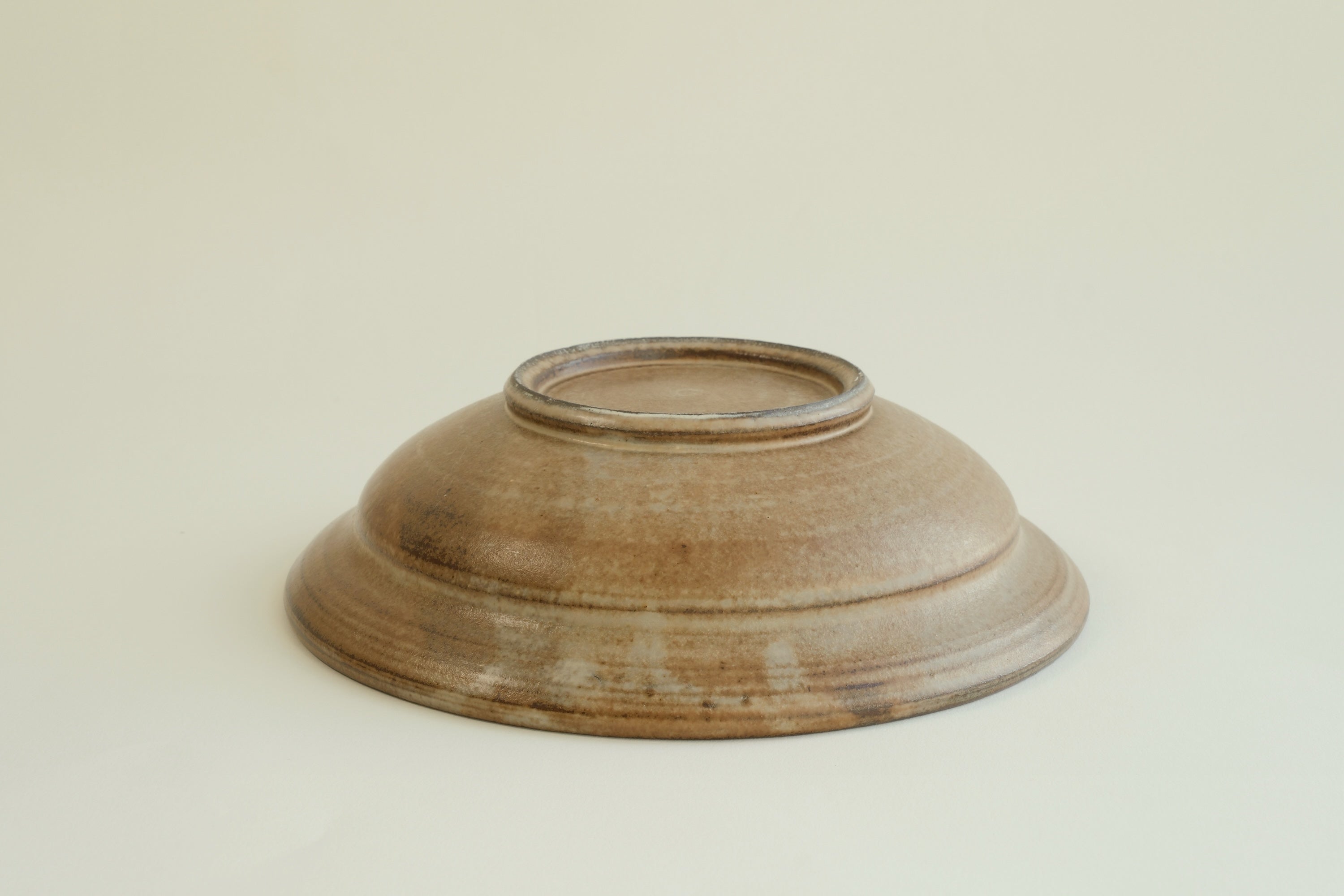 Hand-Brushed Brown Plate -  Large