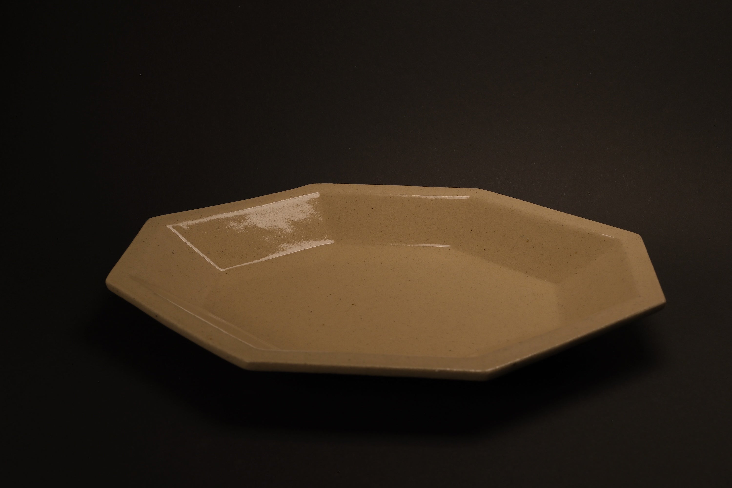 Beige Octagonal Plate