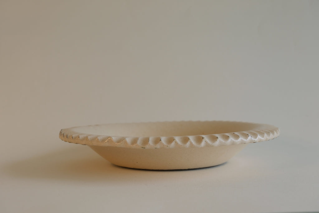 Scalloped Edge Deep Plate B