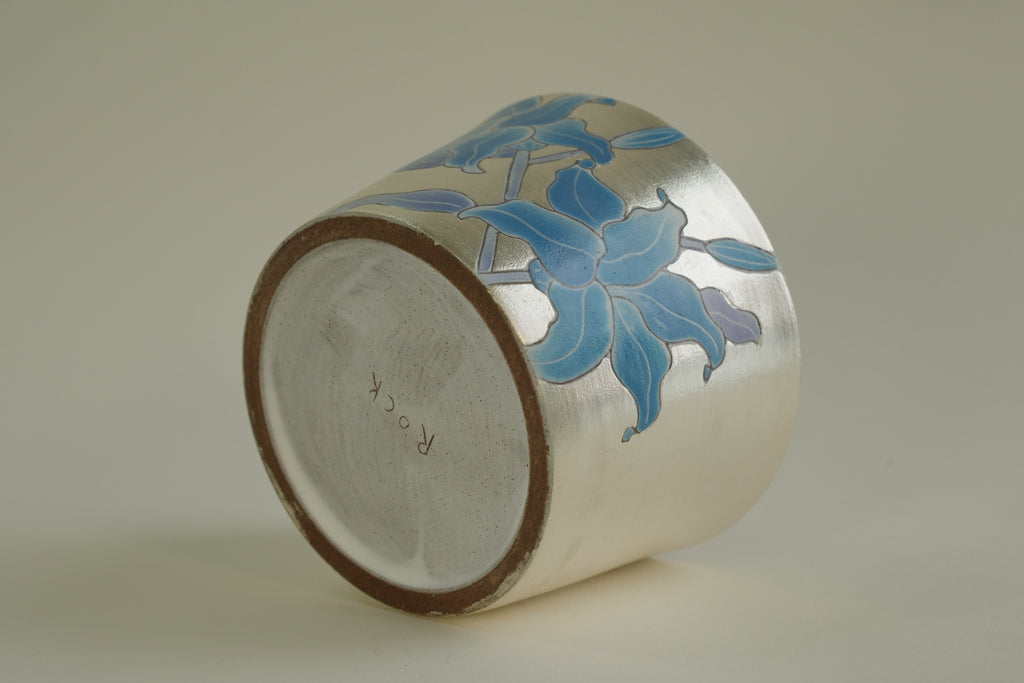Silver-Dusted Blue Lily Cup B