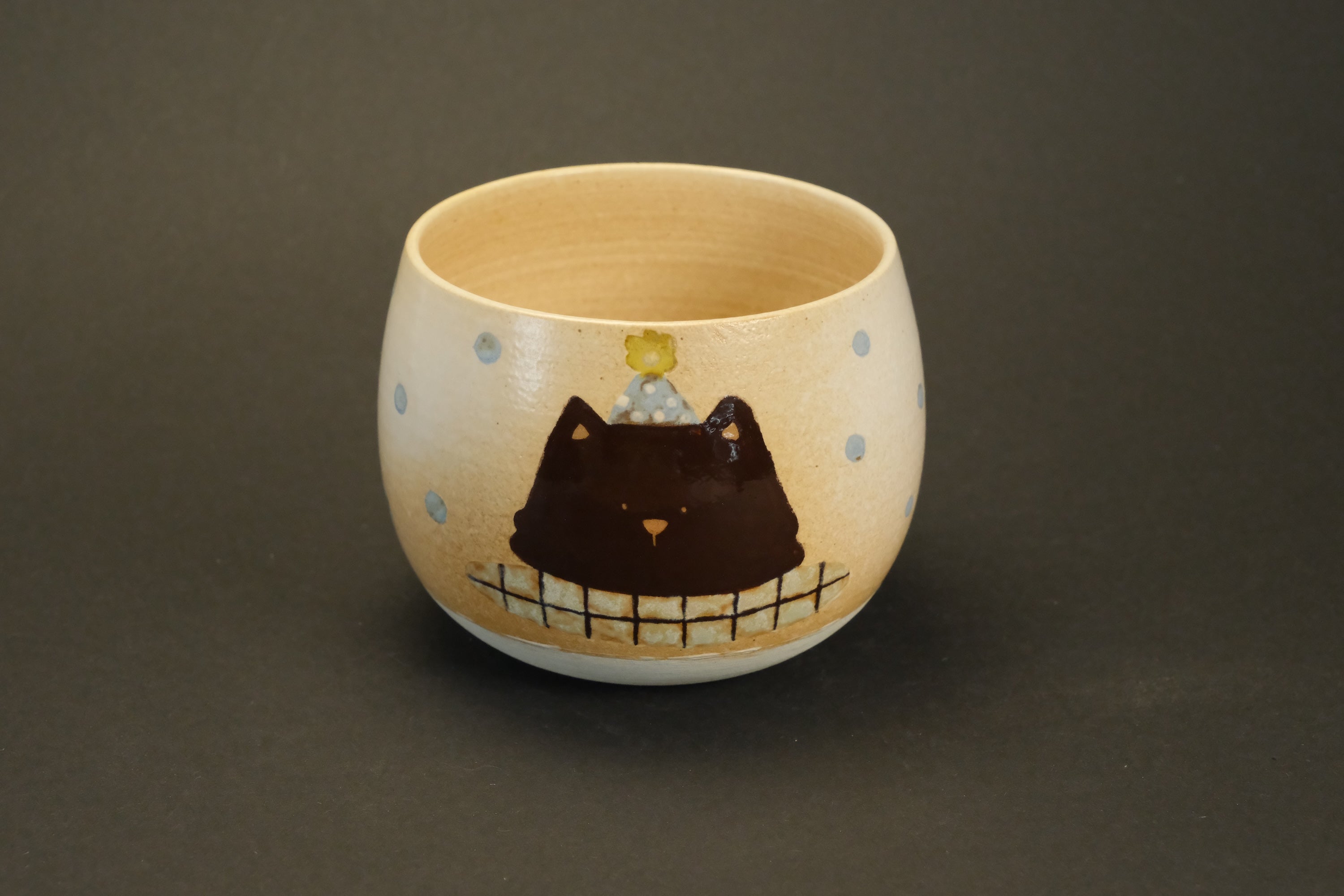 Cat & Mushroom Ceramic Mug