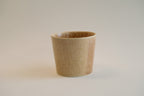 Beige Ceramic Straight Cup