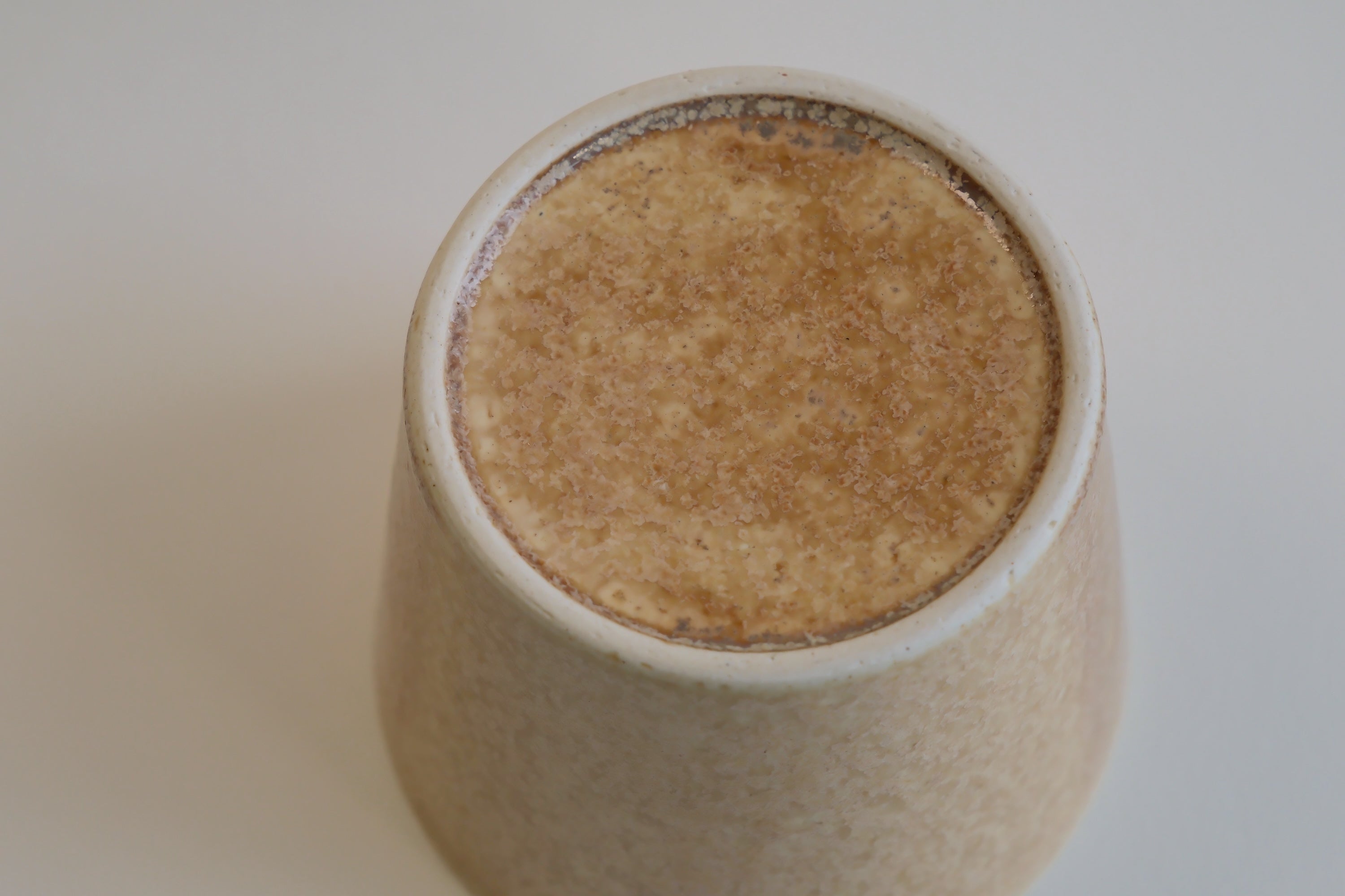 Beige Ceramic Straight Cup