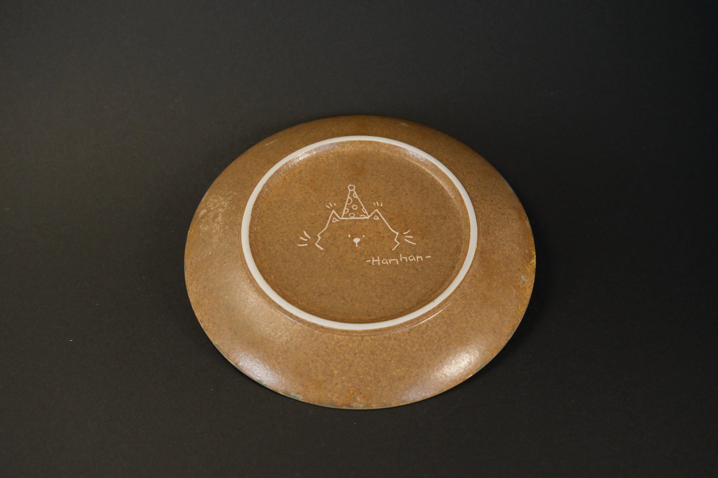 Checkered Cat Ceramic Plate