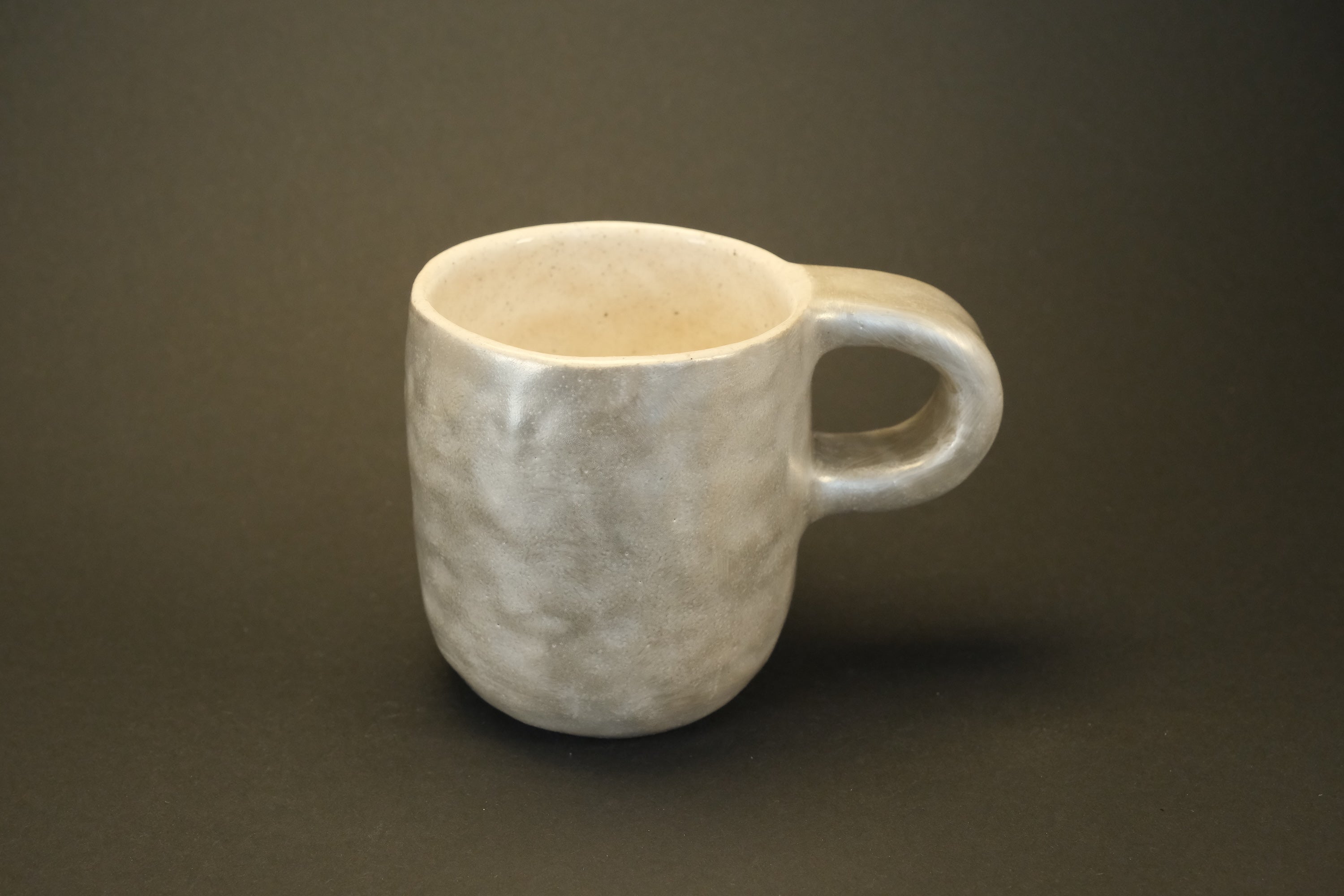 Guava Pattern Silver Ceramic Mug