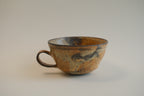 Amber Drip Glaze Wide Rim Cup