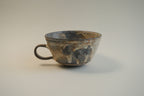 Gray Drip Glaze Wide Rim Cup