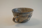 Gray Drip Glaze Wide Rim Cup
