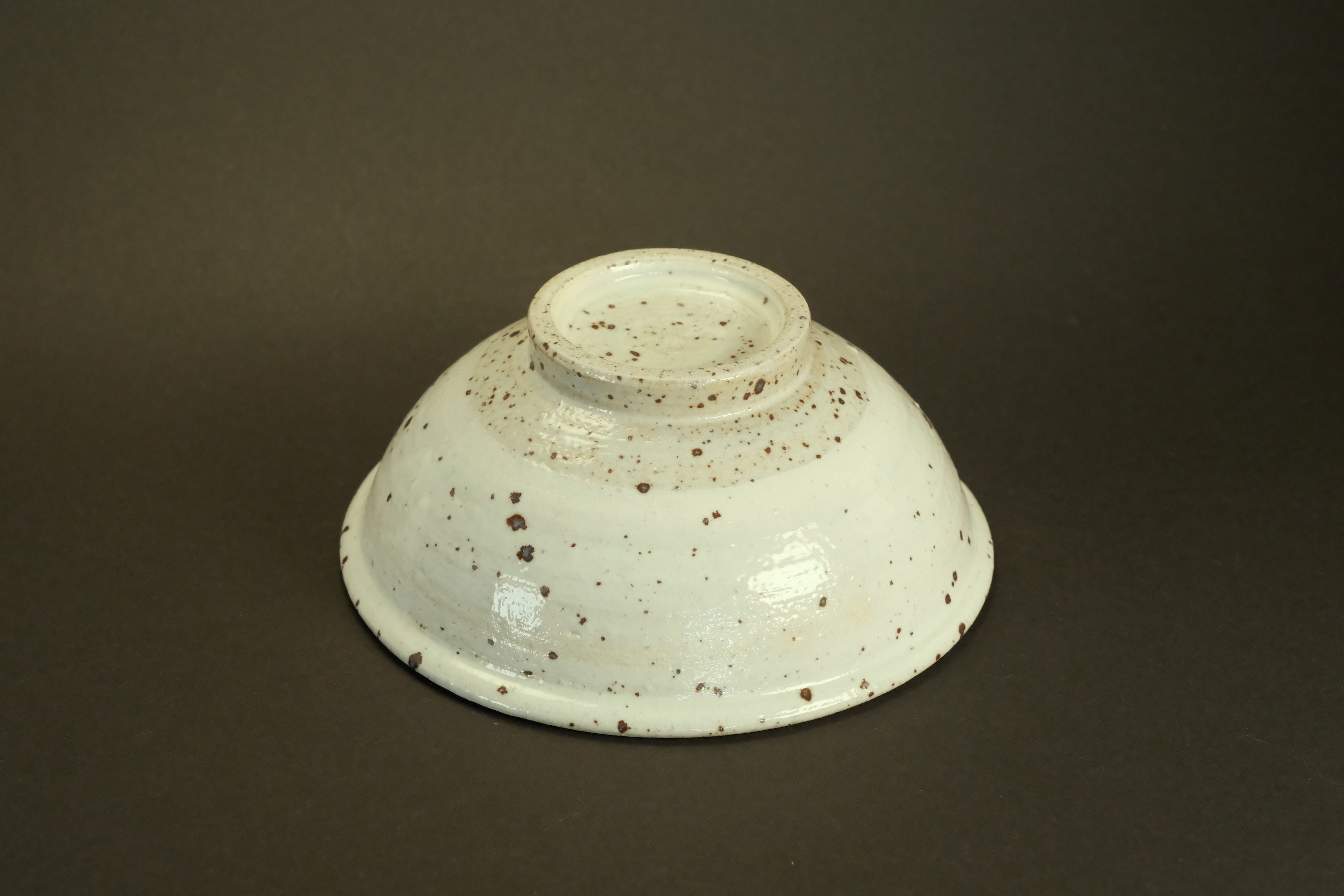 White Speckled Ceramic Bowl