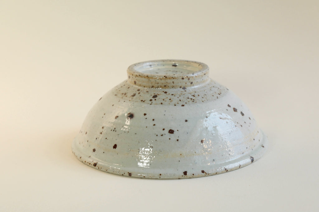 White Speckled Ceramic Bowl