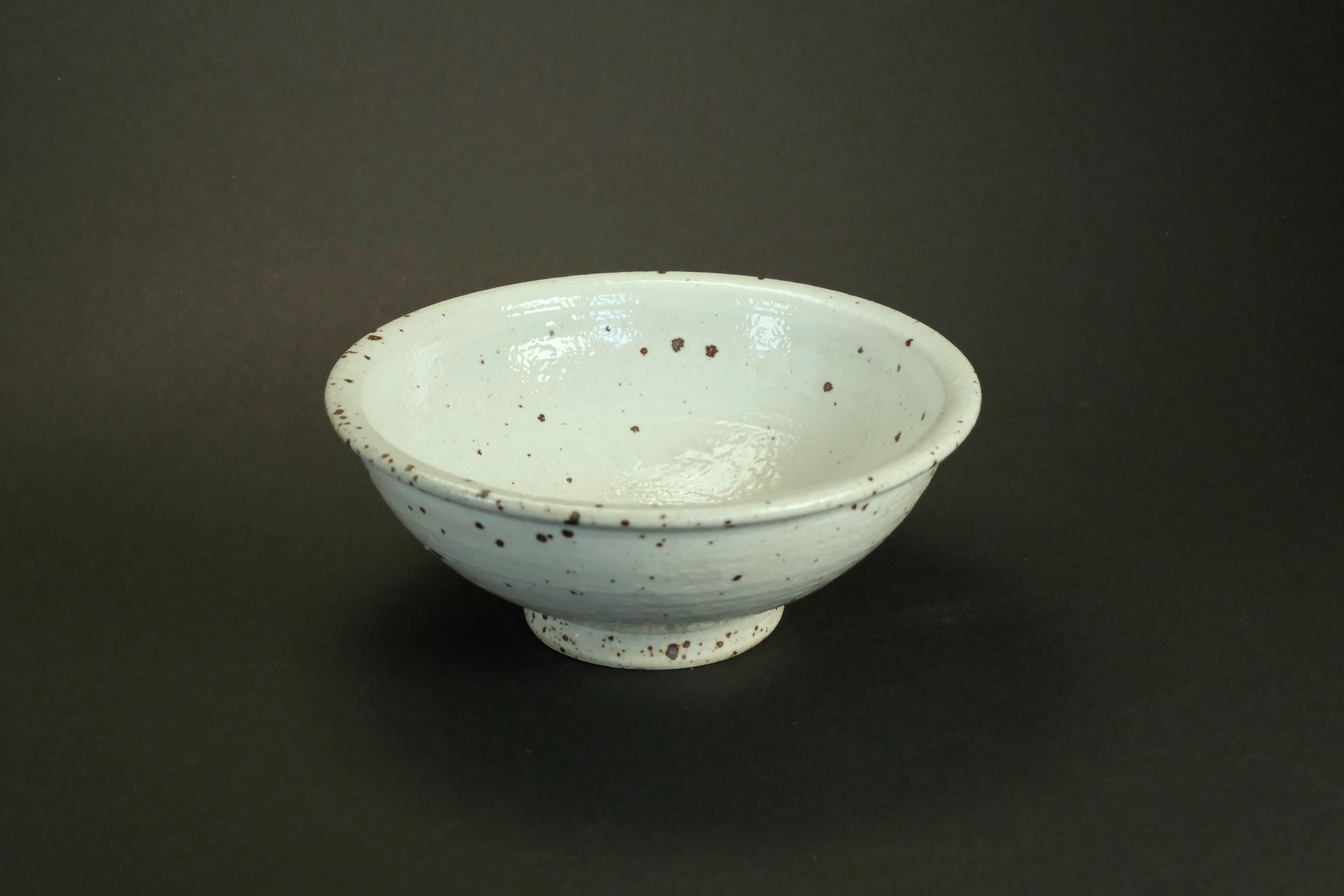 White Speckled Ceramic Bowl
