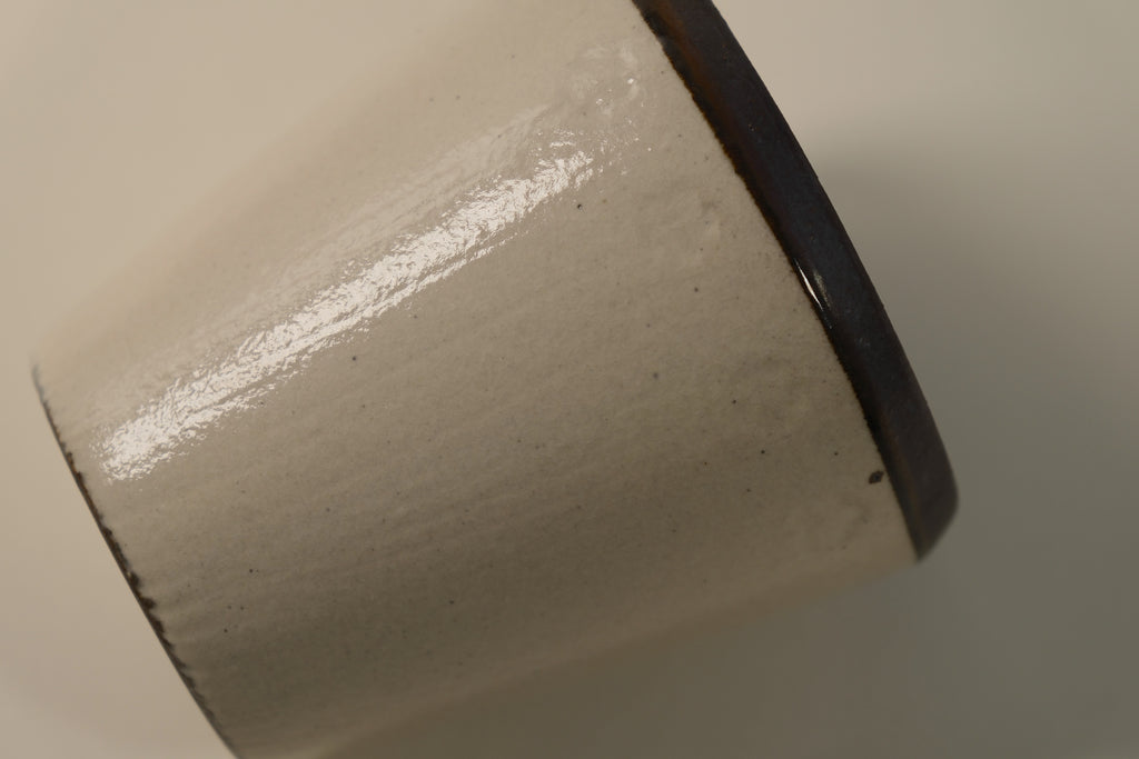 Embossed Rim Ceramic Cup