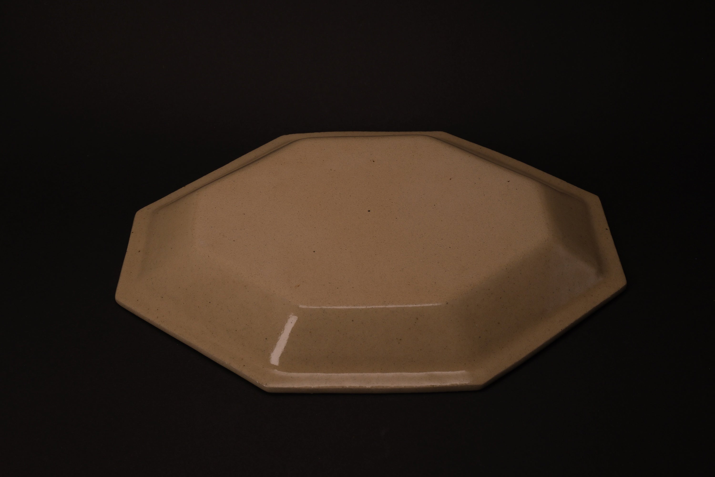 Beige Octagonal Plate